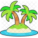 Palm Tree Green Icon