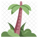 Flat Palm Tree Icon
