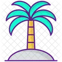 Palm Tree Beach Nature Icon