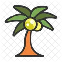 Palm Tree Beach Nature Icon