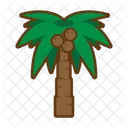 Beach Palm Summer Icon
