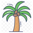 Palm Tree Beach Summer Icon