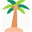 Palm Tree Beach Coconut Icon