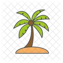 Beach Tree Nature Icon