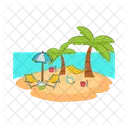Beach Sea Ocean Icon