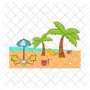 Beach Sea Ocean Icon