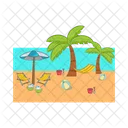 Beach Sea Ocean Icon