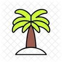 Palm Tree Summer Vacation Icon