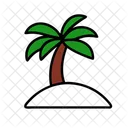 Palm Tree Summer Vacation Icon