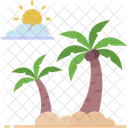 Palm Tree Desert Tropical Icon