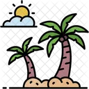 Palm Tree Desert Tropical Icon