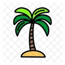 Palm Tree Tropical Shade Icon