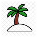 Palm Tree Summer Vacation Icon