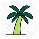 Palm Tree Summer Vacation Icon