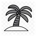 Palm Tree Summer Vacation Icon