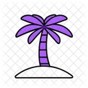 Palm Tree Summer Vacation Icon