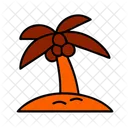 Palm Tree Summer Vacation Icon