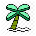 Palm Tree Summer Vacation Icon