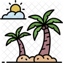 Palm Tree Desert Tropical Icon
