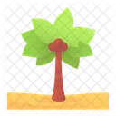 Beach Island Vacation Icon