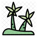 Palm Tree Travel Photography Icon