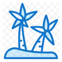 Palm Tree Travel Photography Icon