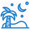 Palm Tree Eid Moon Icon