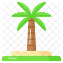 Palm Tree Beach Icon