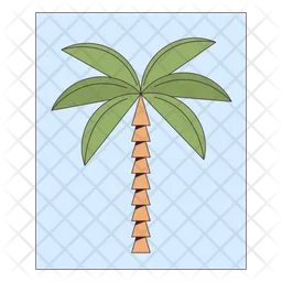 Palm tree painting  Icon