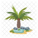 Palm Summer Leaf Icon