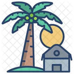 Palm Tree View  Icon