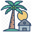 Palm Tree View Palm Tree Beach Icon