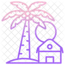 Palm Tree View Palm Tree Beach Icon