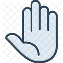 Palma Plano De La Mano Mano Icon