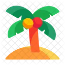 Palmera de cocos  Icono