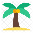 Palme Kokosnuss Baum Symbol