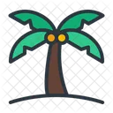 Palme Kokosnuss Baum Symbol