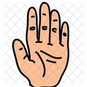 Handflache Hand Stopp Symbol