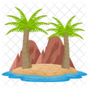 Isla Tropical Isla Paraiso Icono