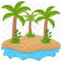 Isla Tropical Isla Paraiso Icono