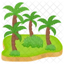 Isla Tropical Isla Paraiso Icono