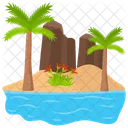 Isla Tropical Isla Paraiso Icono