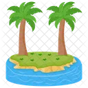 Isla Tropical Isla Paraiso Icono