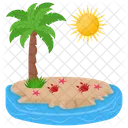 Isla Tropical Isla Paraiso Icono