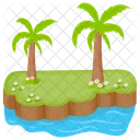 Isla Tropical Isla Paraiso Icono