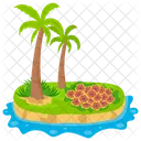 Isla Tropical Isla Paraiso Icono