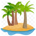 Isla Tropical Isla Paraiso Icono