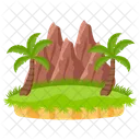 Isla Tropical Isla Paraiso Icono