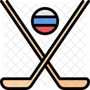 Palo De Hockey Hockey Bandera Icono