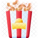 Palomitas De Maiz Comida Cine Icono